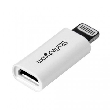 StarTech.com Adattatore connettore Micro USB a Apple Lightning a 8 pin per iPhone / iPad / iPod - Bianco