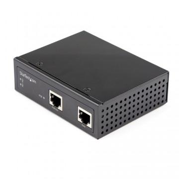 StarTech.com PoE Injector Gigabit Industriale - Alta velocità/alta potenza 90W - 802.3bt PoE++ 48V-56VDC - Iniettore PoE++ mont