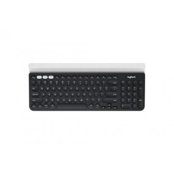 Logitech K780 tastiera RF senza fili + Bluetooth QWERTY US International Nero, Bianco