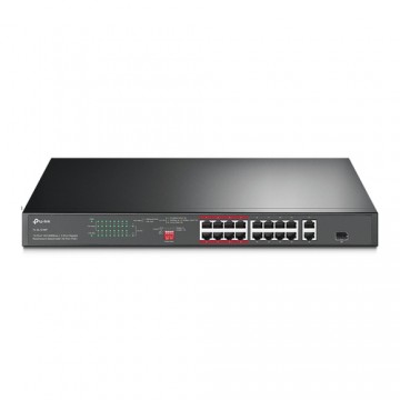TP-LINK TL-SL1218P switch di rete Fast Ethernet (10/100) Supporto Power over Ethernet (PoE) Nero