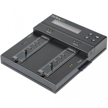 StarTech.com Duplicatore SSD/HDD M.2 SATA e M.2 Nvme - Clonatore/Eraser per dischi SSD Nvme M.2 PCIe AHCI - M.2 SATA - Duplicato