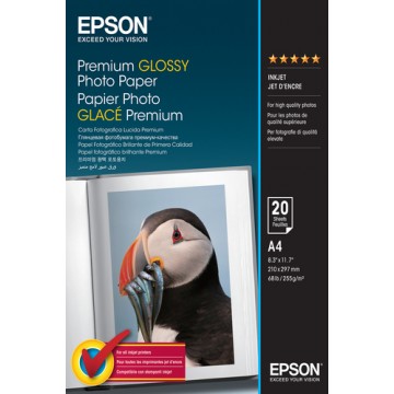 Epson Premium Glossy Photo Paper - A4 - 20 Fogli