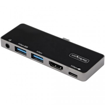 StarTech.com Adattatore Multiporta USB C a HDMI 4K 60Hz, Hub USB 3.0 a 3 porte, HDMI 2.0 Audio - USB-C Mini Docking station con 