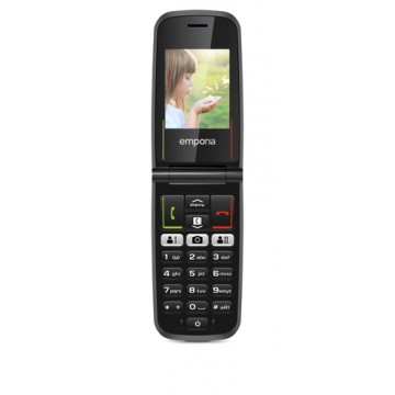 Emporia ACTIVEglam 5,59 cm (2.2") 85 g Nero Telefono per anziani