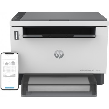 HP LaserJet Stampante multifunzione Tank 2604dw, Bianco e nero, Stampante per Aziendale, wireless Stampa fronte/retro Scansione 