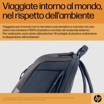 HP Zaino per laptop Travel 15.6 Blue Night da 18 litri