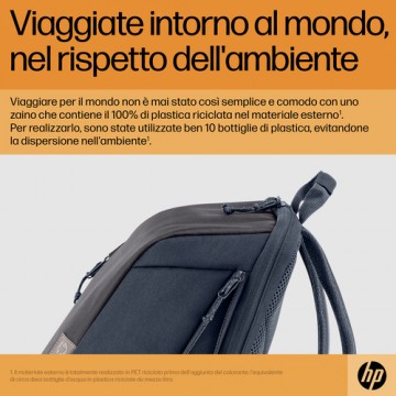 HP Zaino per laptop da 15,6" Travel 18 litri Iron Grey