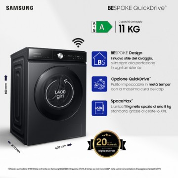 Samsung Lavatrice BESPOKE AI™ Quickdrive 11Kg WW11BB944DGB