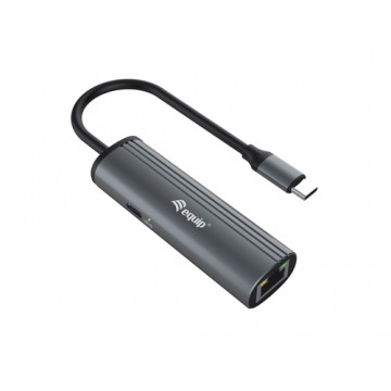 Equip 133486 hub di interfaccia USB tipo-C 1000 Mbit/s Nero, Grigio