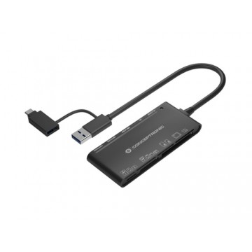 Conceptronic StreamVault BIAN03B lettore di schede USB 3.2 Gen 1 (3.1 Gen 1) Type-A Nero