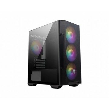 MSI MAG FORGE M100R computer case Midi Tower Nero, Trasparente