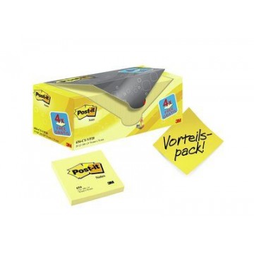 3M 654Y-20 pouch autoadesiva Quadrato Giallo 100 fogli