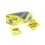 3M 654Y-20 pouch autoadesiva Quadrato Giallo 100 fogli