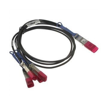 DELL QSFP28 - 4 x SFP28, 3 m 3m QSFP28 Nero, Rosso cavo a fibre ottiche