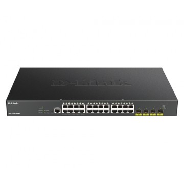 D-Link DGS-1250-28XMP switch di rete Gestito L3 Gigabit Ethernet (10/100/1000) Nero Supporto Power over Ethernet (PoE)