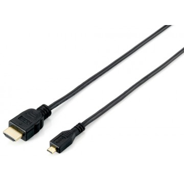 Equip HDMI/Micro-HDMI 1.0m 1m HDMI Type A (Standard) HDMI Type D (Micro) Nero cavo HDMI