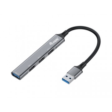 Equip 128960 hub di interfaccia USB 3.2 Gen 1 (3.1 Gen 1) Type-A 5000 Mbit/s Nero, Grigio
