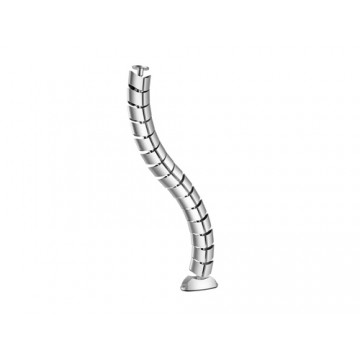 Equip 650862 organizer per cavi Scrivania Guaina intrecciata per cavi Argento 1 pz