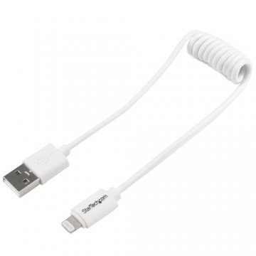 StarTech.com Cavo da Lightning a USB a spirale da 0,3 m - Cavo di ricarica Lightning per iPhone / iPad / iPod - Certificato Appl
