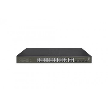 LevelOne GES-2128P switch di rete Gestito L2 Gigabit Ethernet (10/100/1000) Supporto Power over Ethernet (PoE) Nero