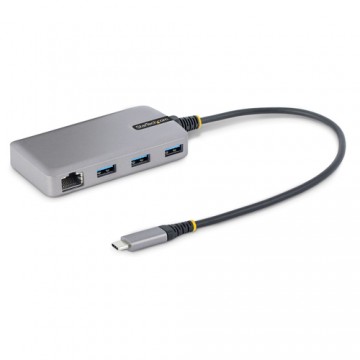 StarTech.com Hub USB-C con Etherenet a 3 porte - 3x porte USB-A, Gigabit Ethernet RJ45, USB 3.0 5Gbps, alimentazione tramite bus