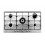 Candy Timeless PG953/1SX Acciaio inossidabile Da incasso 90.9 cm Gas 5 Fornello(i)
