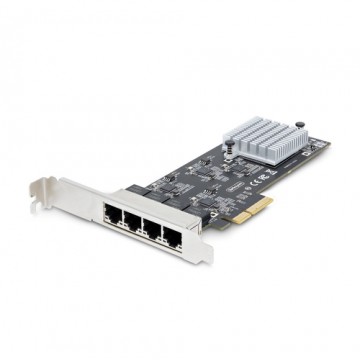 StarTech.com Scheda di rete 2.5 Gigabit a 4 porte - Scheda Ethernet PCIe da 2,5 Gbps NBASE-T, Intel I225-V, Scheda di rete per P