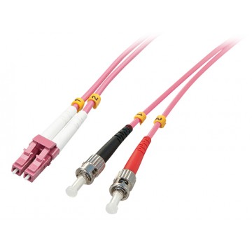 Lindy 46354 cavo a fibre ottiche 10 m LC ST OM4 Rosa