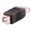 Lindy 71228 adattatore per inversione del genere dei cavi USB A USB B Nero