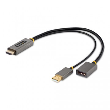 StarTech.com Cavo adattatore da HDMI a DisplayPort da 30 cm - Convertitore attivo da HDMI 2.0 a DP 1.2 da 4K 60Hz, HDR - Adattat