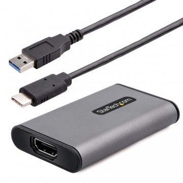 StarTech.com Scheda di Acquisizione Video USB HDMI, Adattatore Esterno USB-A/C 3.0 per Acquisizione Video HDMI 4K 30Hz, UVC, Liv