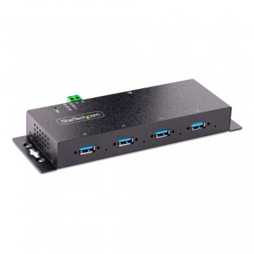 StarTech.com Hub USB 3.0 Industriale a 4 Porte - Multipresa USB Alimentata, ESD e Protezione da Sovratensione - Ciabatta USB-A 5