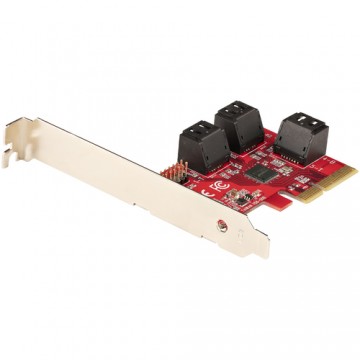 StarTech.com Scheda PCI Express 3.0 a SATA - Scheda di Espansione PCIe SATA a 6 porte - 6 Gbps - Staffa a Profilo Basso - Connet