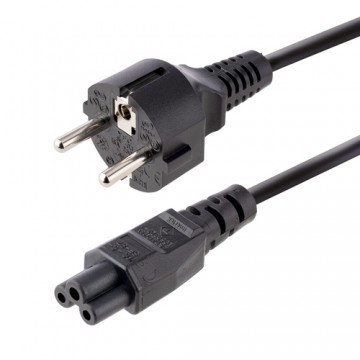 StarTech.com Cavo di Alimentazione CA da 3m, da Spina Schuko a C5 2.5A-250V, 18AWG, Cavo Elettrico di Ricambio per Alimentatori 
