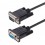StarTech.com Cavo Seriale Null Modem RS232 da 3 m - Cavo Seriale Crossover con Schermatura in Alluminio - Cavo COM Connettore DB