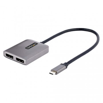 StarTech.com Adattatore USB-C a DisplayPort a 2 Porte - Hub MST Doppia Porta DP 1.4 Alt Mode e DSC fino a 5K 60Hz - Splitter USB
