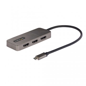 StarTech.com Adattatore USB-C HDMI a 3 Porte - MST Hub USB C a HDMI 4K 60Hz - Convertitore da USB Type-C a Multi Monitor HDMI pe