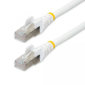 StarTech.com Cavo Ethernet CAT 6a - 2m - Bianco - Cavo di rete LAN Low Smoke Zero Halogen (LSZH) - 10GbE 500MHz 100W PoE++ - Fil