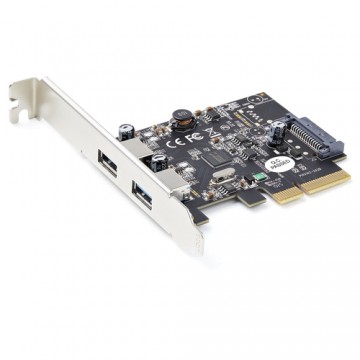 StarTech.com Scheda PCIe USB 3.1 a 2 porte - Scheda di espansione PCI Express USB 3.2 Gen 2 Type-A 10Gbps - Adattatore da PCI ex