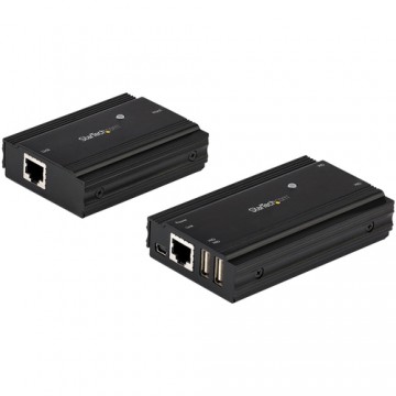 StarTech.com Extender USB 2.0 a 4 porte - Estensore Ethernet USB 2.0 multiporta via CAT5 CAT6 100m - USB Extender Hub via Lan co