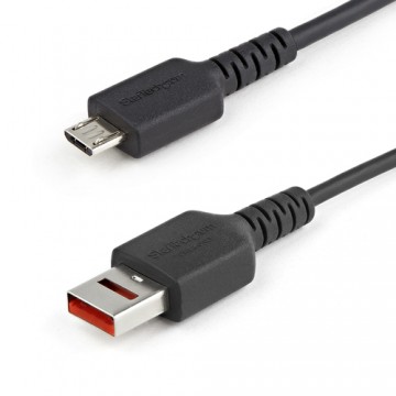 StarTech.com Cavo di ricarica Micro USB sicuro da 1 m - Cavo di sola alimentazione da USB-A a Micro USB con blocco dati - Cavo c