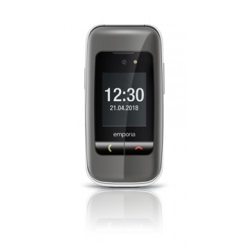 Emporia ONE 6,1 cm (2.4") 80 g Grigio, Argento Telefono per anziani