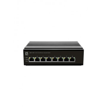 LevelOne IFS-0801 switch di rete Non gestito Fast Ethernet (10/100) Nero