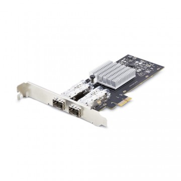 StarTech.com Scheda di Rete SFP GbE a 2 Porte, PCIe 2.1 x1, Intel I210-IS, Controller 1GbE, 1000BASE rame/fibra ottica, NIC Giga