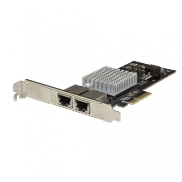 StarTech.com Scheda di Rete Ethernet PCIe a 2 porte 10GB - Adattatore di rete PCI Express 10GBASE-T/NBASE-T con chip Intel-X550A