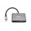 Equip 133483 replicatore di porte e docking station per laptop Cablato USB 3.2 Gen 1 (3.1 Gen 1) Type-C Nero, Grigio