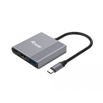 Equip 133488 adattatore grafico USB 3840 x 2160 Pixel Nero, Grigio