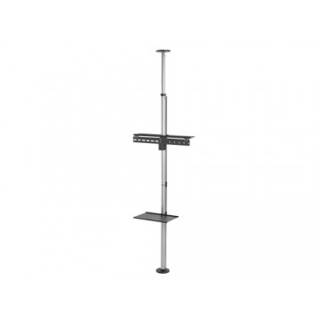 Equip 650621 Supporto TV a parete 177,8 cm (70") Nero, Stainless steel