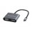 Conceptronic DONN16G Cablato USB 3.2 Gen 1 (3.1 Gen 1) Type-C Grigio