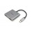 Equip 133484 replicatore di porte e docking station per laptop USB 3.2 Gen 1 (3.1 Gen 1) Type-C Argento